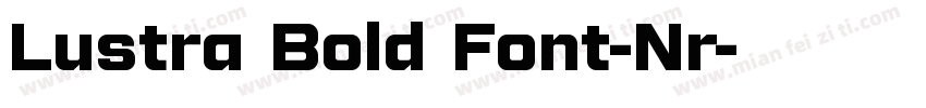 Lustra Bold Font-Nr字体转换